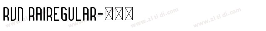 RVN RAIRegular字体转换